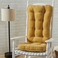 thumbnail image 2 of Greendale Home Fashions Hyatt Buttercream Jumbo 2-Piece Rocking Chair Cushion Set, 2 of 4