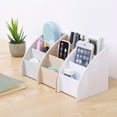 thumbnail image 4 of SharkTRUE Plastic Desktop Organizer Makeup Office Storage Containers System TV Remote, 4 of 9