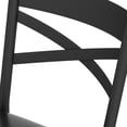 thumbnail image 2 of Sillas de barra modernas con respaldo, taburetes altos con respaldo tapizados en cuerina, estructura metálica resistente y reposapiés cómodo, ideales para cocina, isla, comedor o cafetería, 2 of 6