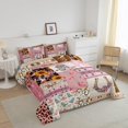 thumbnail image 3 of SUTENGDA Farmhouse 3-Piece Animal Floral Comforter Set  Full, 3 of 7