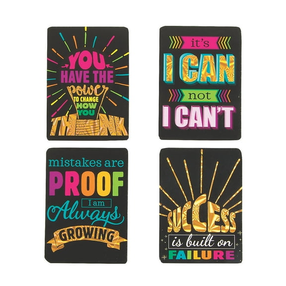 Mini Encouragement Cards - Growth Mindse - Stationery - 48 Pieces