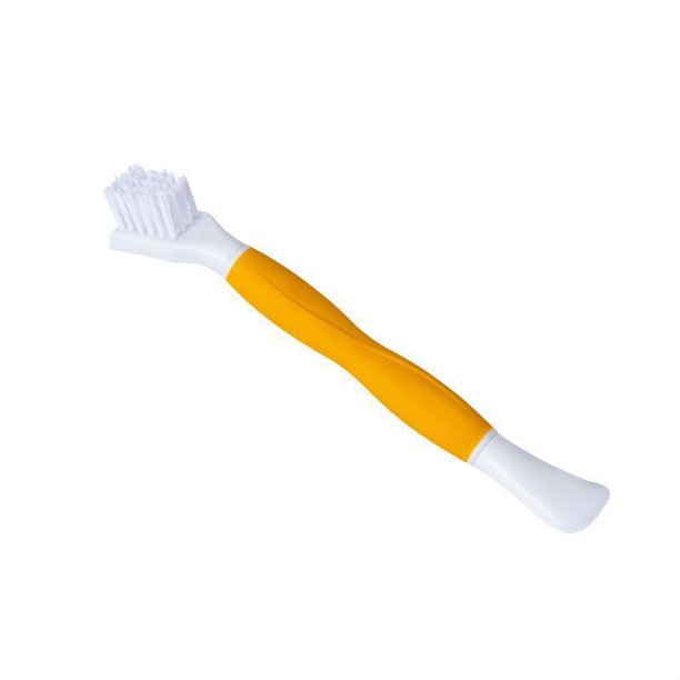 Cepillo multifuncional para ranuras de bordes de ventanas, cepillo para quitar aceite de cocina, cepillo de taza, cepillo de limpieza, tres en uno, pequeño cepillo colgante para almacenamiento