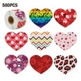thumbnail image 2 of stanreset 500pcs Valentine'S Day Gift Love Sticker Natural Kraft Paper Stickers For Package Sticker Seal Labels Stationery 1Set, 2 of 6