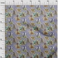 thumbnail image 3 of oneOone Cotton Poplin Bluish Violet Fabric Animal Sewing Craft Projects Fabric Prints By Yard 56 Inch Wide, 3 of 4