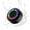 Double circles, variant on Bluetooth Shower Speaker (Upgraded) Certified IPX7 Waterproof, 8W Crystal Sound&Rich Bass, 15H Playtime, with Lights, Suction Cup, Silicone Lanyard, Ideal Gifts..(One lap)
