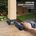 thumbnail image 4 of STAWAY Base de Poteau 4x4 - 4 Pcs Support en Acier Robuste pour Terrasse, Porche et Rampe, Installation Facile, Antirouille, Durable et Polyvalent, 4 of 8