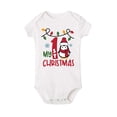 thumbnail image 5 of Body infantil con estampado navideño 1.º/2.º para bebé, mono informal de cuello redondo para recién nacido, ropa de bebé de manga corta para el día de Navidad, 5 of 5