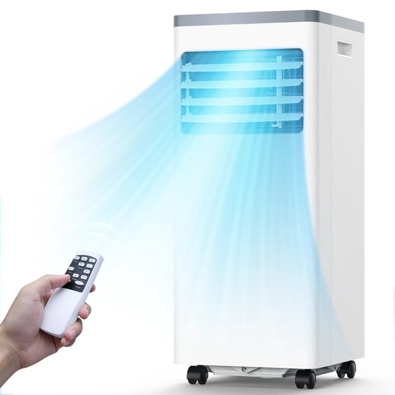 KNDKO Portable Air Conditioners 8000 ASHRAE BTU/5000 BTU DOE Vented Medium Room Portable AC Remote Included