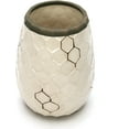 thumbnail image 2 of Hosley Ceramic Beige Honeycomb Vase 7.5 Inch High, 2 of 6