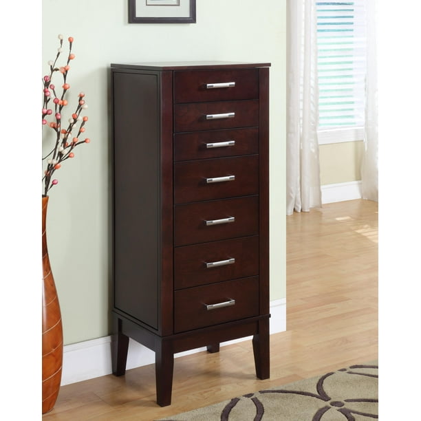 Powell Contemporary Jewelry Armoire In Dark Espresso Com Powell Contemporary Jewelry Armoire In, Jewelry Armoire Espresso