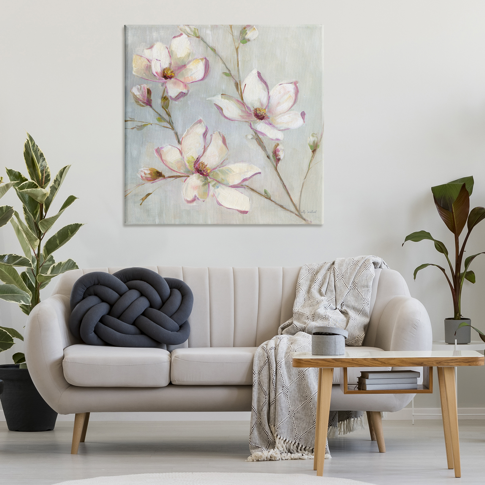 Stupell Industries Traditional Apple Blossoms Botanical & Floral Painting Gallery Wrapped Canvas Art Print Wall Art, 36 x 36