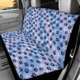 thumbnail image 2 of Psesaysky Dog Paw Print Rear Bench Seat Covers with SUV Sedan, Comfortable Waterproof Stretch Back Seat Protectors (2 Pack), 2 of 4