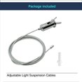 thumbnail image 4 of Kit de 24 Juegos de Cables de Suspensión Hexagonales para Garaje, Colgantes de Acero, Conector de Luz Tipo Panal, Cable de Alambre Colgante de 2 M., 4 of 5