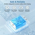thumbnail image 6 of USB C Block, 2 Pack PD 20W Type C Charger Block with 10FT USB C to C Charging Cable,Type C Charger Fast Charging USB C Wall Charger Adapter Plug Type C Brick Cube Compatible for iPhone,Samsung,Blue, 6 of 7