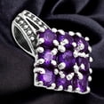 thumbnail image 4 of Natural African Amethyst 925 Sterling Silver Pendant Jewelry P-1094 AGP1008_E, 4 of 6
