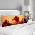 thumbnail image 2 of ABPHOTO Poppy Body Pillow Covers Pillowcase Throw Pillows 20x60 inch, 2 of 2