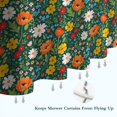 thumbnail image 6 of Pioneer Flower Floral Print Pattern Shower Curtain 72"x84", Bathroom Decorative Shower Curtain Set with 12 Hooks, Waterproof Washable, 6 of 6