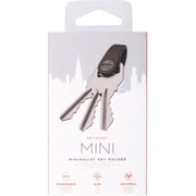 حامل مفاتيح KeySmart Mini Keychain - منظم مفاتيح مدمج لسلسلة المفاتيح، سلاسل مفاتيح EDC مدمجة خالية من الفوضى، حلقة مفاتيح لسلاسل مفاتيح سلاسل السيارات - Flex