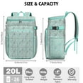 thumbnail image 3 of Colorful Tropical Butterfly Backpack Cooler – Leakproof Insulated Lunch Bag with Artistic Print for Travel, Family Picnics & Work, 3 of 6
