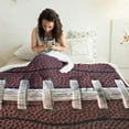 thumbnail image 3 of American Football Throw Blanket Soft Cozy Warm Fuzzy Thick Bed Couch Sofa Blankets for Sport Fans Kids Adults Gifts 50"x60", 3 of 6