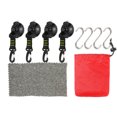 thumbnail image 1 of Copa succión Hebilla pesada 4 piezas Ganchos con S-Hook Multi-Usos para acampar Camina vidrio, 1 of 9