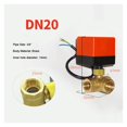 thumbnail image 2 of Brass Electric Ball Valve DN15 DN20 DN25 DN40 3 Ways Motorized Ball Valve 12V 24V 3-Wire 2 Control, 2 of 6