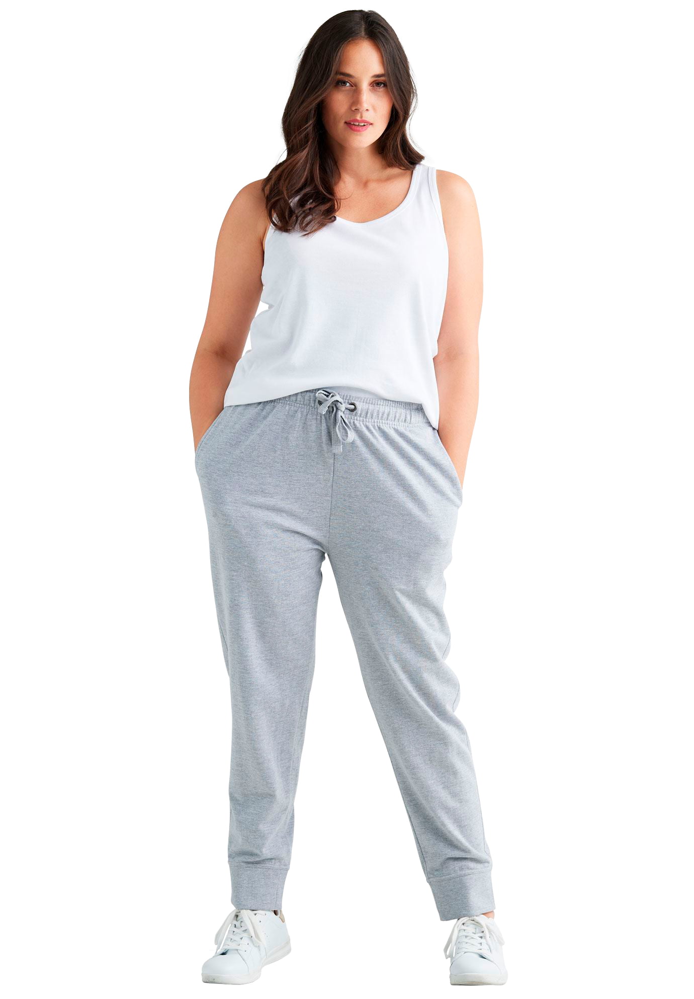 Woman Within Womens Plus Size Better Fleece Cargo Sweatpant Pant