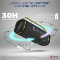 thumbnail image 3 of OXAA StormOX 40W Portable Bluetooth Speaker – 30H Playtime, IP67 Waterproof, Deep Bass Dual Woofers, TWS Pairing, Type-C Charging, Outdoor Wireless Speaker for Travel & Parties, 3 of 7