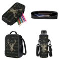 thumbnail image 3 of ZUXONGSY Camo Elk American Flag Print School Backpack Set for Boys Girls 4 Pack Lightweight Bookbag Travel Daypack with Lunch Bag Pencil Case and Water Bottle Holder for Kids Teens, 3 of 6