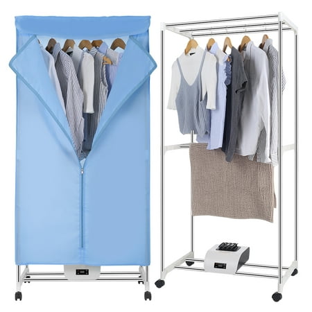 Finether Electric Clothes Dryer Portable Wardrobe Machine drying Folding Efficient New Clothes Heater w/ Remote Control for Camping RV Dorm
