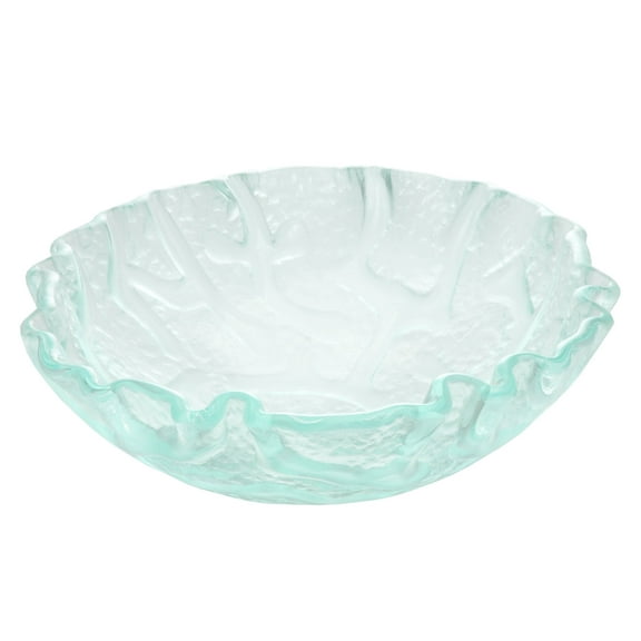 Clear Freeform Wave Glass Vessel Sink