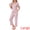 Pink, variant on DARING DIVA Women's Pajama Sets Sleepwear Built-in Shelf Bra Short Sleeve Tops M Red