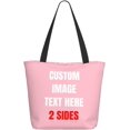thumbnail image 1 of Custom Tote Bag With Logo Photo, Custom Bag, Personalized Shopping Bags Reusable Grocery Bags Bulk For Work Travel Gifts, 1 of 8