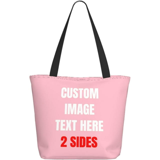Custom Tote Bag With Logo Photo, Custom Bag, Personalized Shopping Bags Reusable Grocery Bags Bulk For Work Travel Gifts