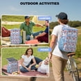 thumbnail image 4 of Travel Cooler Bag - Pioneer Flower Floral Print Pattern Camping Beer Cooler Backpack with Bottle Opener- Waterproof Insulated Picnic Backpacks - Cooler Bag for Beach, 4 of 6