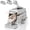 Grey, variant on 4-in-1 Convertible Stainless Steel Litter Box with Lid | 4 modes in box: open, high-sided or enclosed; fits kittens to senior cats; 160? flip-open lid; pad and filter
