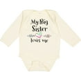 thumbnail image 3 of Inktastic My Big Sister Loves Me- Heart Boys or Girls Long Sleeve Baby Bodysuit, 3 of 5