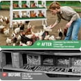 thumbnail image 5 of Metal Chicken Nesting Boxes, Heavy-Duty Galvanized Steel Egg Laying Box with 8 Compartments, Rustproof, Easy to Install & Clean, Wall-Mountable Design for Poultry Coops- Green with Stand, 5 of 14