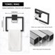 thumbnail image 4 of Juego De Accesorios De Baño Negro Mate De 15 Piezas, Juego De Barra Para Toallas De Baño De 23,6 Pulgadas, Juego De Accesorios De Baño De Acero Inoxidable Sus 304, Toalleros Para Baño Montado En La Pa, 4 of 5