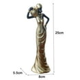thumbnail image 3 of CarpNettore Vintage Tribal Lady Sculpture Tabletop Ornament and Wall Clock Decor for Bedroom Office Desk Cabinet Housewarming Gift Lightweight No Ticking Hanging Figurine, 3 of 8