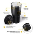 thumbnail image 4 of RTIC 40 oz Ceramic Lined Insulated Essential Tumbler, Leak-Resistant Lid, Black, 4 of 6