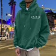 thumbnail image 1 of MHFRRA Sudadera con Capucha Temática y Bolsillo Delantero para Mayor Comodidad y Estilo Urbano Verde oscuro, 1 of 5