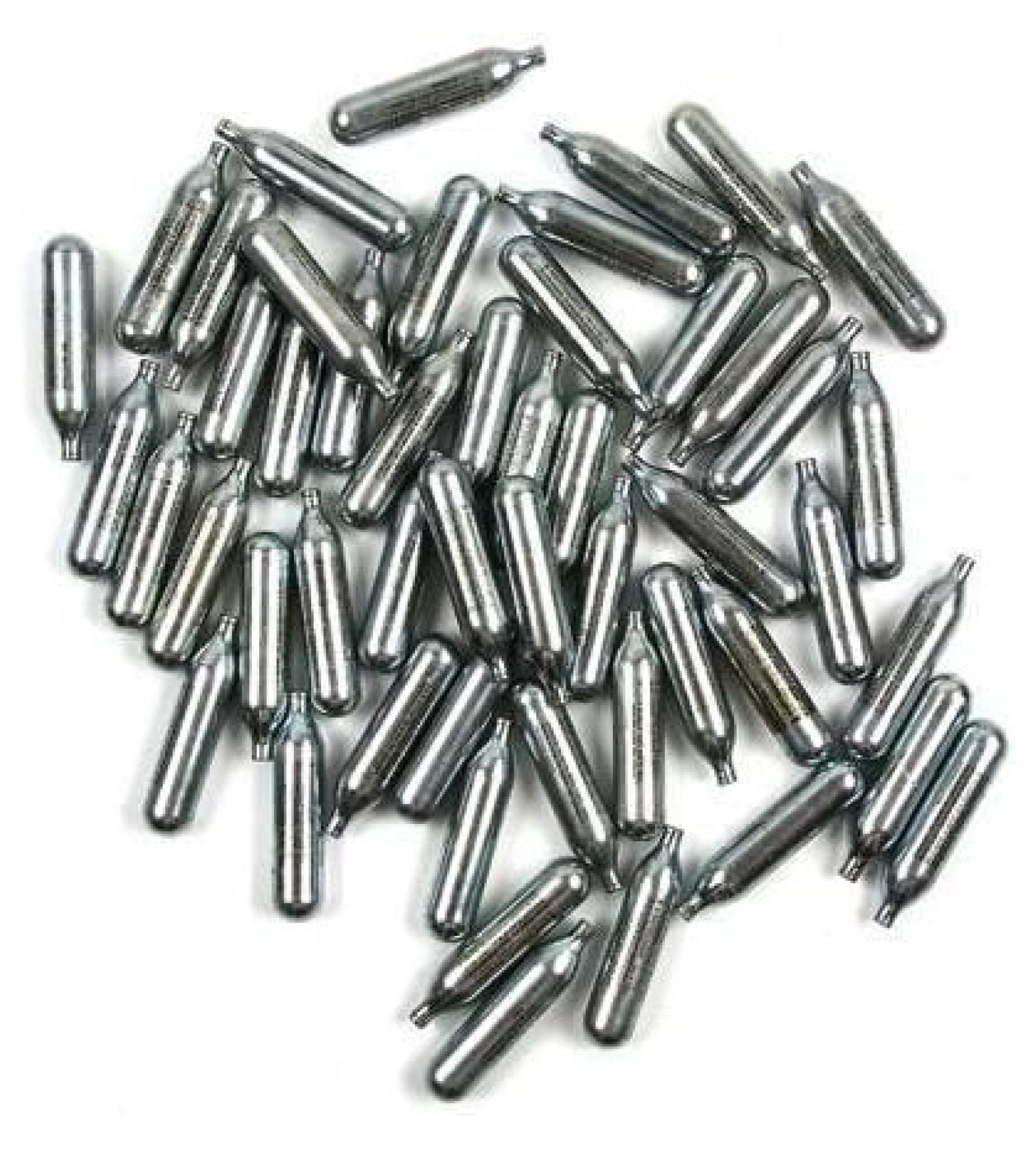 12 Gram CO2 Cartridges - 50 Pack | Unthreaded CO2 Powerlets for Airsoft & BB Guns | Compatible with Most 12g CO2 Powered Guns | Reliable Airsoft Accessories