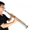 thumbnail image 4 of Hilitand Soprano Saxophone, Durable Brass Saxophone, Playing For Practice Children Learning, 4 of 8