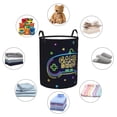 thumbnail image 6 of XMXT Collapsible Laundry Basket, Neon Game Illustration Polyester Waterproof Laundry Hampers Dirty Clothes Hamper, 40L, 6 of 8
