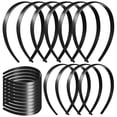 thumbnail image 1 of MERRYHAPY 20Ud Diademas De Plástico Negras Finas Para Mujer Accesorios Para El Simple Y Cómodo, 1 of 7