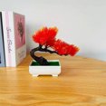 thumbnail image 4 of Gwong Decoración hogareña 1 Set Fake Plant Vivid Antid Fade Plastic Anti-deform Pine Tree Artificial Bonsai para el hogar Gwong 21068066, 4 of 6