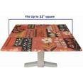 thumbnail image 5 of Square Fitted Tablecloth with Elastic Edge, Farmhouse Vintage Boho Daisy Patchwork Pattern Waterproof Wipeable Square Table Cover, for Indoor Outdoor Garden Picnic Party, Fit for square table, 5 of 5