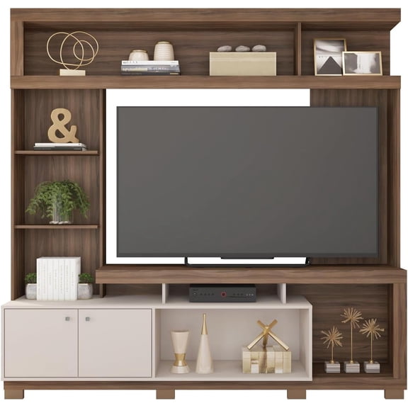 Centro de Entretenimiento para TV de 65 Pulgadas, Duque Color Café Obscuro – Mueble para TV Moderno para Sala, Soporte para Pantalla con Diseño Elegante, Mueble Organizador para Televisión