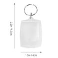 thumbnail image 3 of 24pcs Acrylic Key Chains Photo Frames Key Rings Keychains Key Holders DIY Gifts, 3 of 5